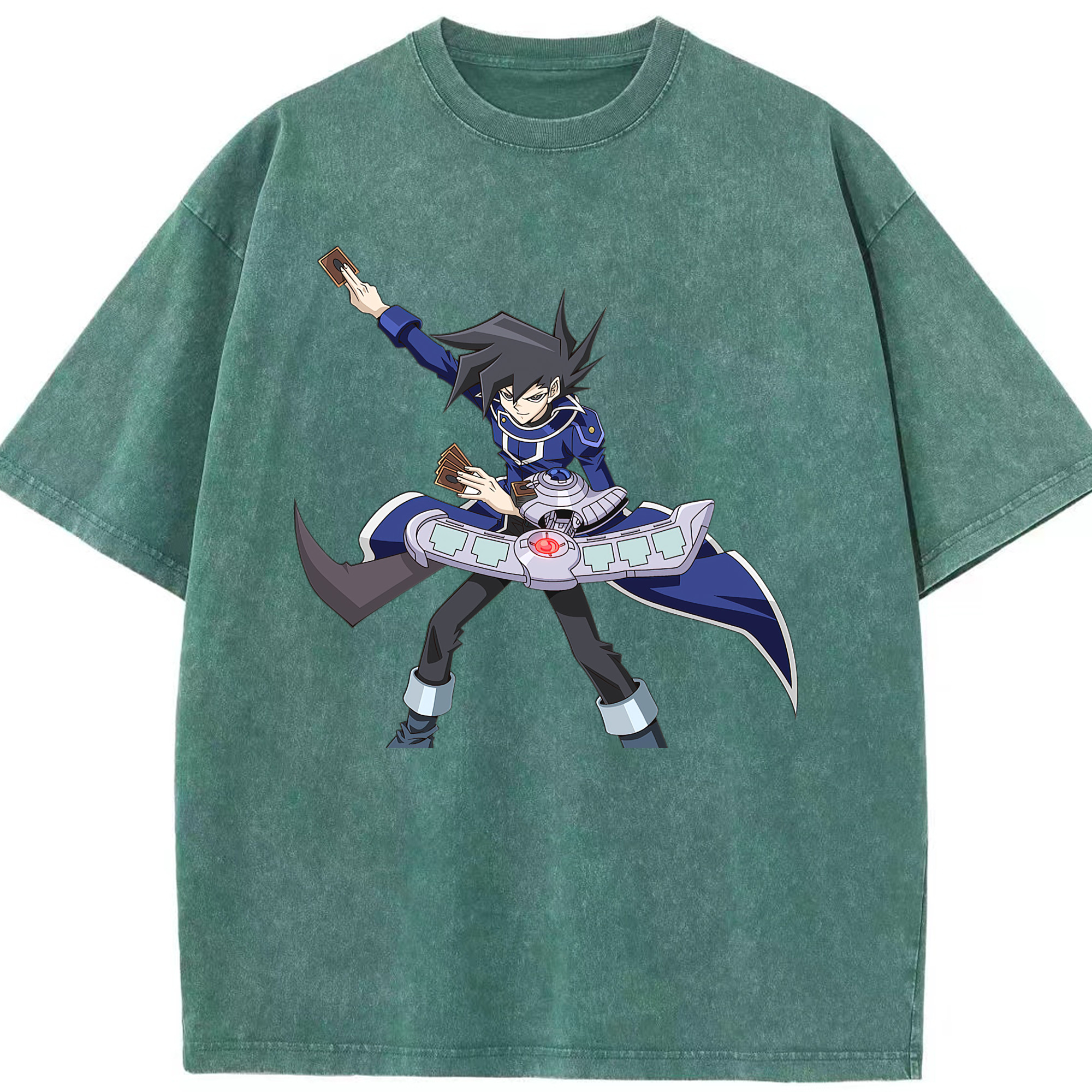 （画像用） 遊☆戯☆王 Yu-Gi-Oh! 綿100% ヴィンテージ風 半袖Tシャツ（フロントプリント）